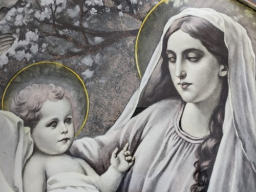 Antica immagine sacra maria - immagine, sacra,