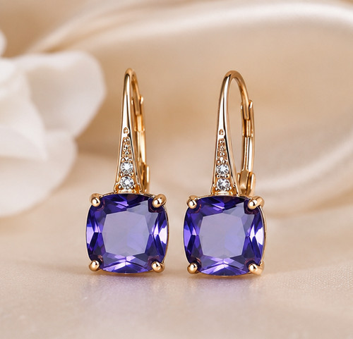 Orecchini leva tanzanite - orecchini,