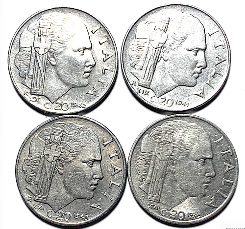 Italia centesimi 1939 1941 - 20,
