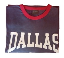 Maglietta T-shirt Manica Lunga Uomo Taglia L-XL Sportiva con scritta Dallas 41