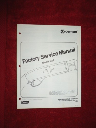 Crosman 622 manuale - manuale, di