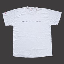 PlayStation 3 Game Stop Promo Y2k vintage T Shirt Size XL White Fruit  Heavy 