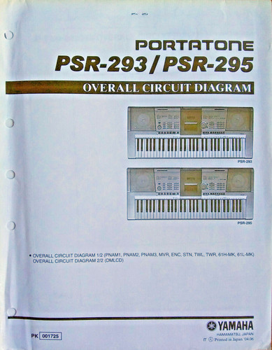Yamaha psr 293 - psr-293, psr-295