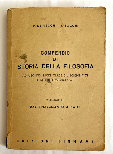 Vecchi sacchi compendio di - de, vecchi,