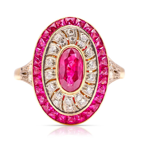 Anello cocktail vintage art - anello,
