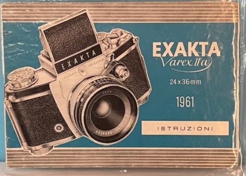 Exakta varex iia istruzioni - exakta,
