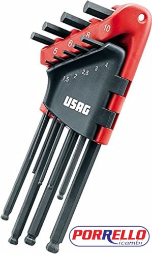 Kit chiavi brugola maschio - kit, 9