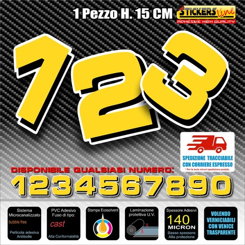 Adesivi numeri gara - ,