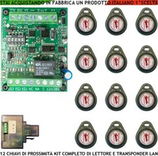 TRASPONDER KIT 12 CHIAVI