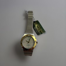 OROLOGIO GIAPPONESE ORIGINALE VINTAGE ORIENT UOMO QUADRANTE COLORE ARGENTO subacqueo casual formale