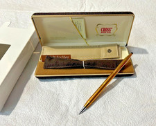 PENNA A SFERA VINTAGE CROSS FOR HER RIEMPITA IN ORO 14K, CUSTODIA, CUSTODIA E INSTR.