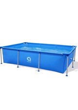 Piscina fuoriterra rettangolare marca avenli con struttura in acciaio 258x179x66