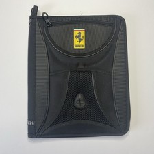 Ferrari Cartella con Cerniera Porta Documenti Norma Nero Scuderia