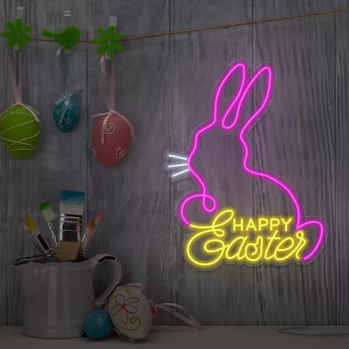Insegna neon pasqua - pasqua,
