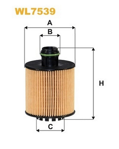 Wl7539 filtro olio per fiat - olio,