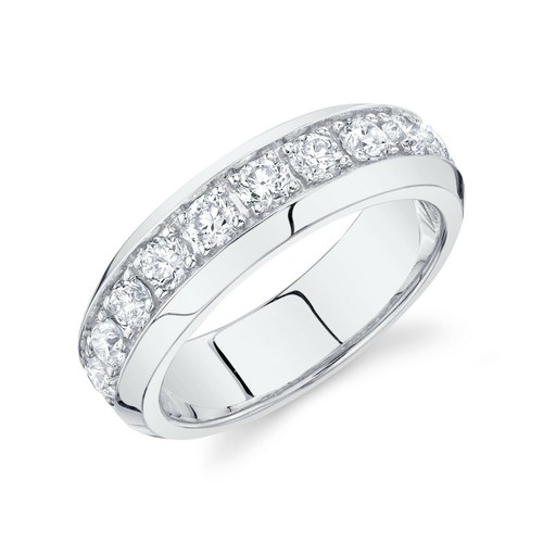 14k oro bianco - diamante, fede