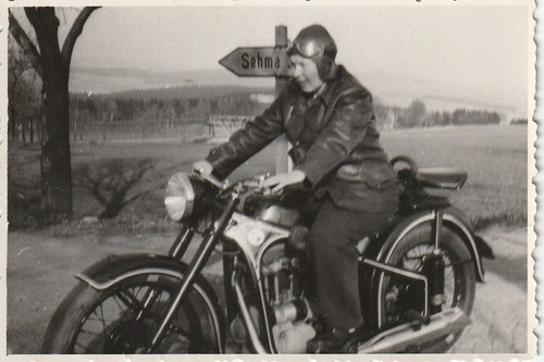 Foto epoca donna moto bmw - d'epoca,