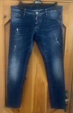 Dsquared jeans uomo blu tg 52