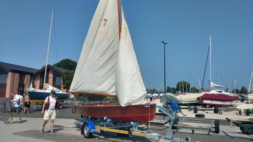 Barca vela deriva in legno - vela,,