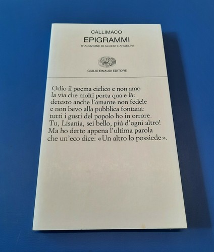 Callimaco epigrammi - callimaco,, 'epigrammi'
