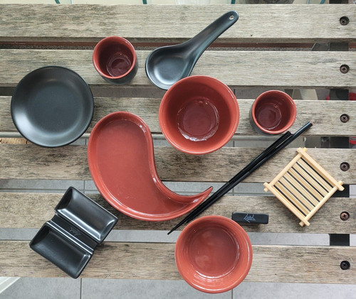 Set servizio sushi ceramica - sushi,