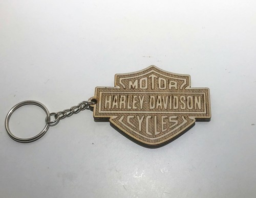 Portachiavi legno harley - in,