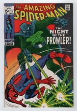 Marvel 1969 AMAZING SPIDER-MAN n. 78 1° PROWLER FN/VF 7.0+ Gwen Stacy App.