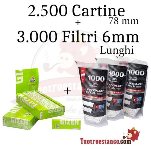 500 cartine gizeh 78mm - 2.500,