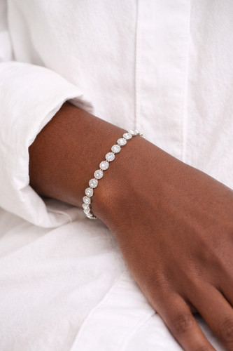 Bracciale tennis angel argento - bracciale,