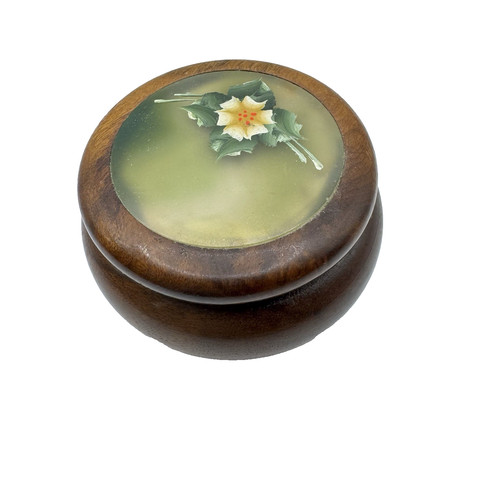 Scatola legno rotonda - in,