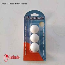 PALLINE PER CALCIO BALILLA  BIANCHE GARLANDO BLISTER 3 PZ. STANDARD (BLI-3PB)