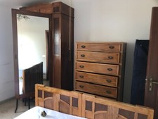 Camera da letto d'epoca in legno Massello