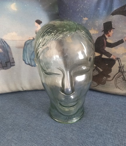 Vintage scultura testa volto - scultura,