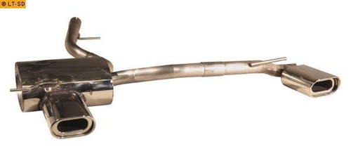 Scarico sportivo duplex gestec - scarico,