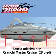 Cranchi 28 piedi Master Cruiser  - coppia fasce adesive per murata barca