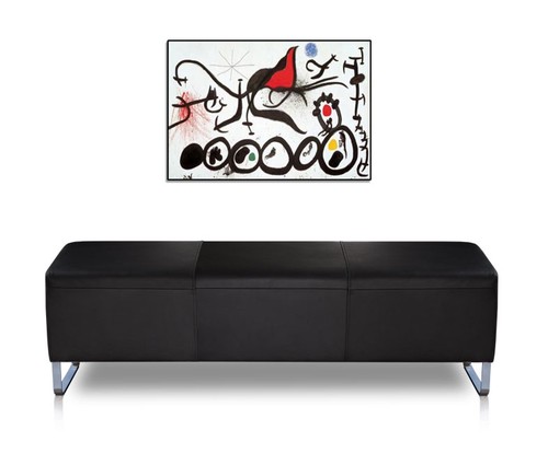 Lungo bauhaus panca pelle - in,