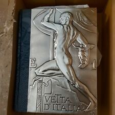 5 LIBRI DI PREGIO "LA LIRA SIAMO NOI" con BASSORILIEVO IN ARGENTO