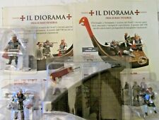 SOLDATINI MEDIEVALI DIORAMA PRUA DI NAVE VICHINGA HOBBY & WORK