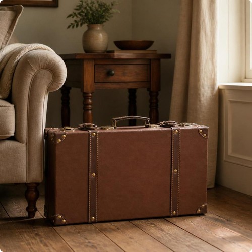 Baule vintage similpelle - baule,