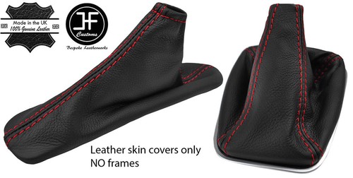 Red stitch top grain leather - red,