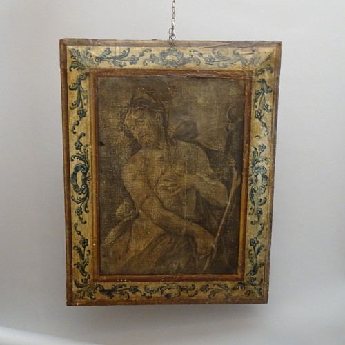 Quadro antico cristo dipinto - antico,