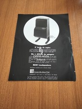 1976 B&W DM6 CASSE ACUSTICHE SPEAKERS VINTAGE AD PUBBLICITA