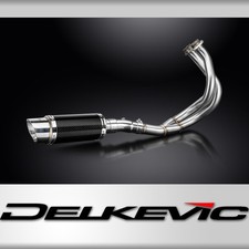 Silenziatore carbonio tondo scarico completo 2-1 200mm Kawasaki Z650RS Z650 RS 2022-2023