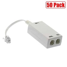 50x ADSL ADSL2 DSL modem telefono fax in linea filtro splitter rete RJ11
