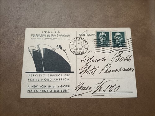 Cartolina italia servizio - italia,
