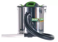 Bidone Aspiracenere DIAVOLINA 800W Serbatoio Inox 10L Stufe Pellet Camini Ceneri