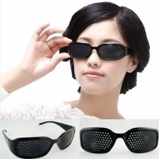 Occhiali a griglia occhiali a griglia occhiale correzione della vista allenamento occhi forati occhi