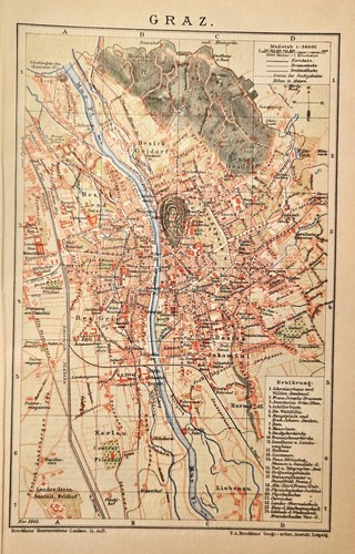 1902 antica mappa topografica - mappa,