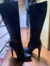 Stivali In Pelle NUOVI Neri