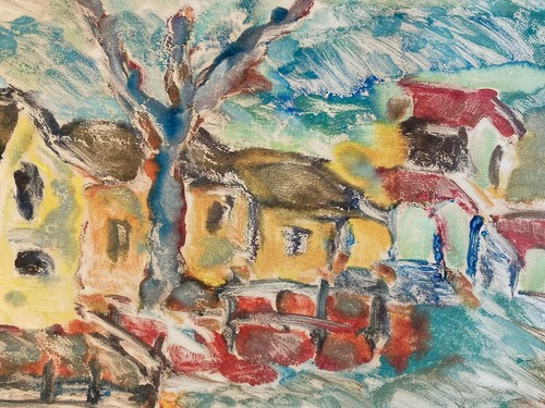 Pittura olio carta - pittura,